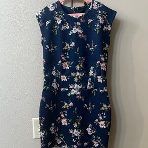 Girls guess pencil Floral Navy Dress